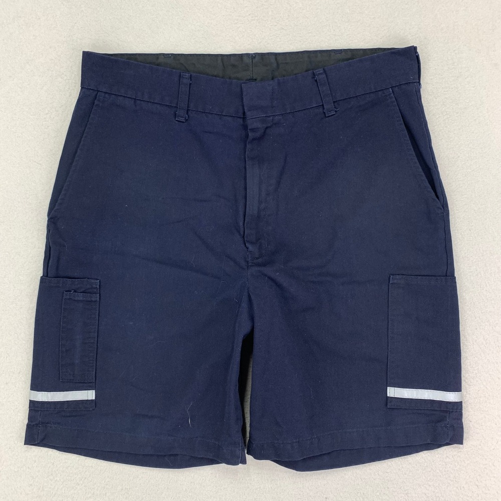 FedEx Shorts Mens 36 Blue Employee Reflective Cargo Driver‎ Stan Herman